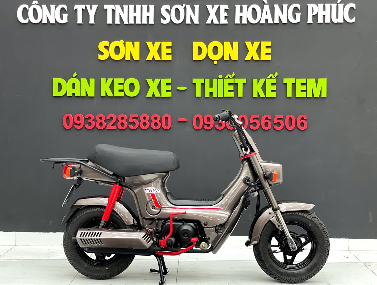 quy trinh son xe chaly